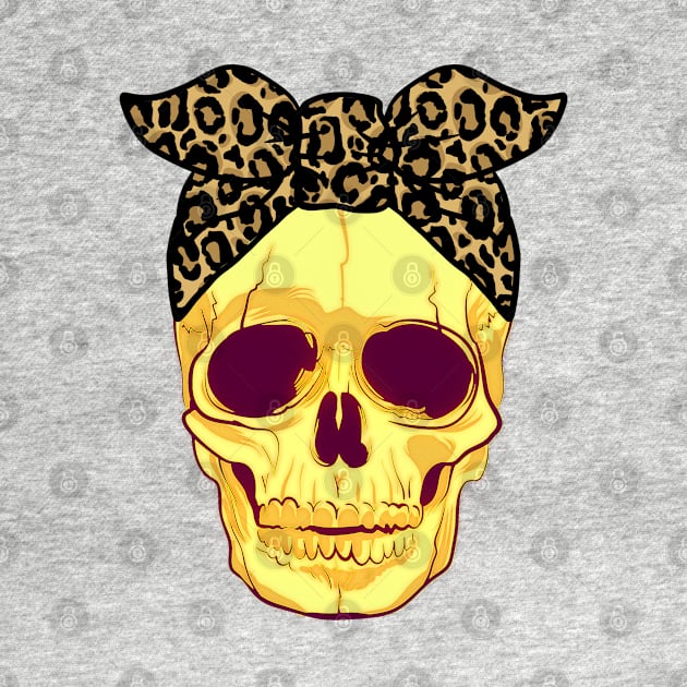 Skull with bandana by Satic